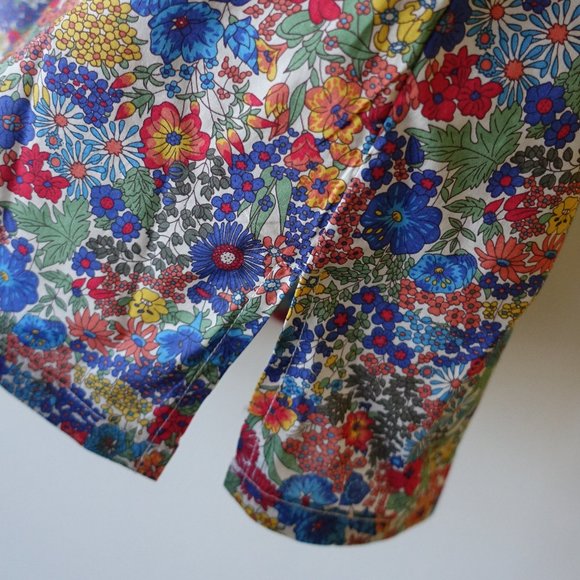 J.Crew Cotton popover top in Liberty Margaret Annie floral print XS 0 2 - Picture 10 of 16